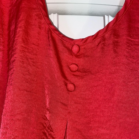 Red bow top size S/M - Picture 4 of 4